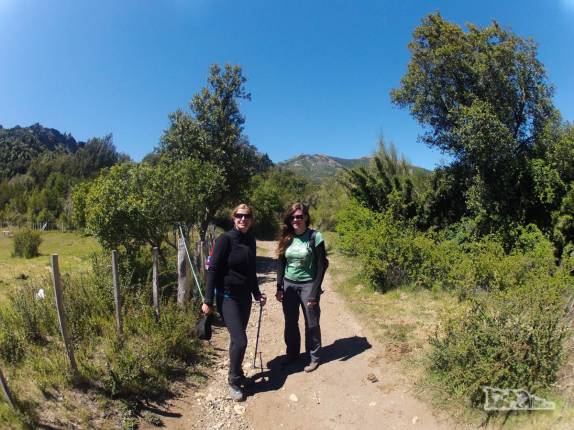 Início da trilha para o Refúgio San Martín, região de Bariloche, na Argentina